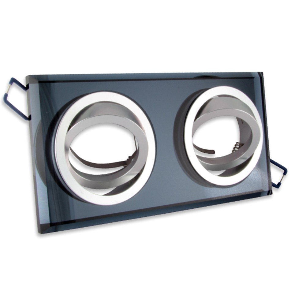 Styx Black Movable Glass Halogen Light Fixture (2-pack). | LVT