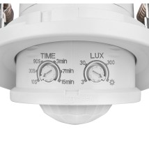 Czujnik ruchu PIR regulowany 360°