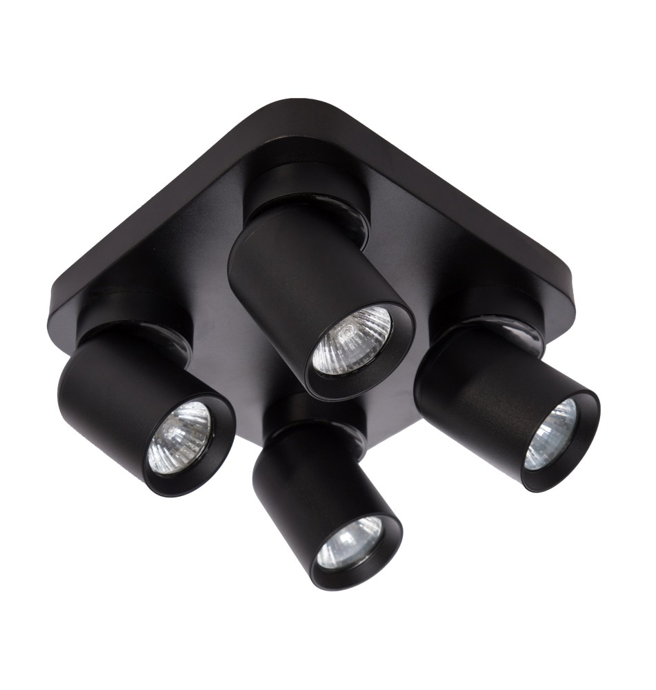 Timo Adjustable GU10 LED Wall Sconce, Set of 4, Black Square. | LVT