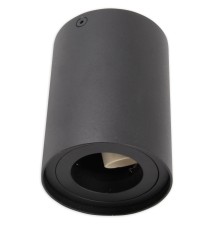 GU10 Round Surface-Mounted Light Fixture, 80x84, Adjustable, Black | LVT