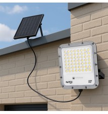 Miki 100W Solar SMD LED Floodlight with Remote Control, 4500K | LVT
