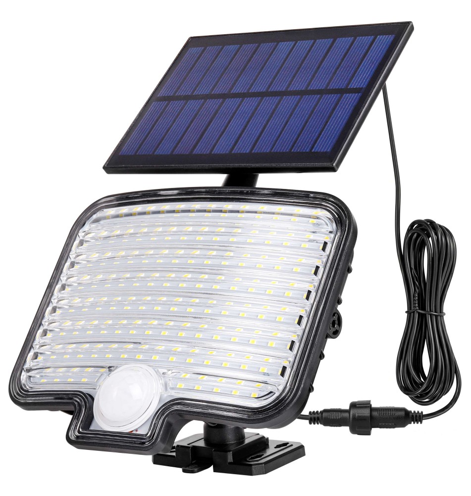 Naświetlacz LED solarny IP44 120xSMD PIR | LVT