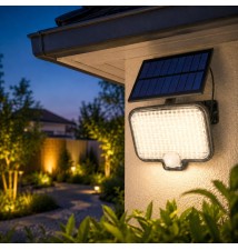 Naświetlacz LED solarny IP44 120xSMD PIR | LVT