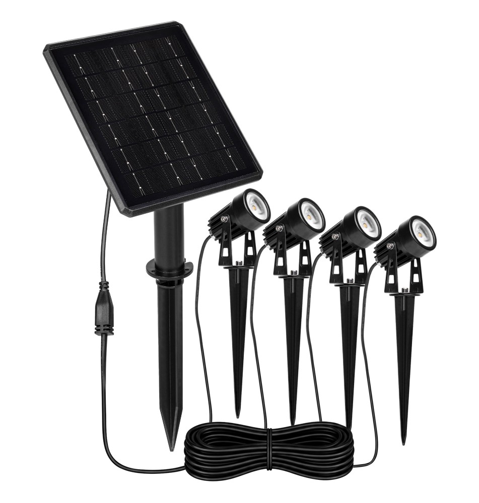 3000K Solar LED Stake Light, 4-Pack | LVT