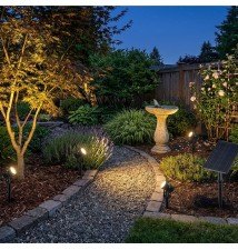 Lampa LED solarna wbijana 3000K zestaw 4szt | LVT