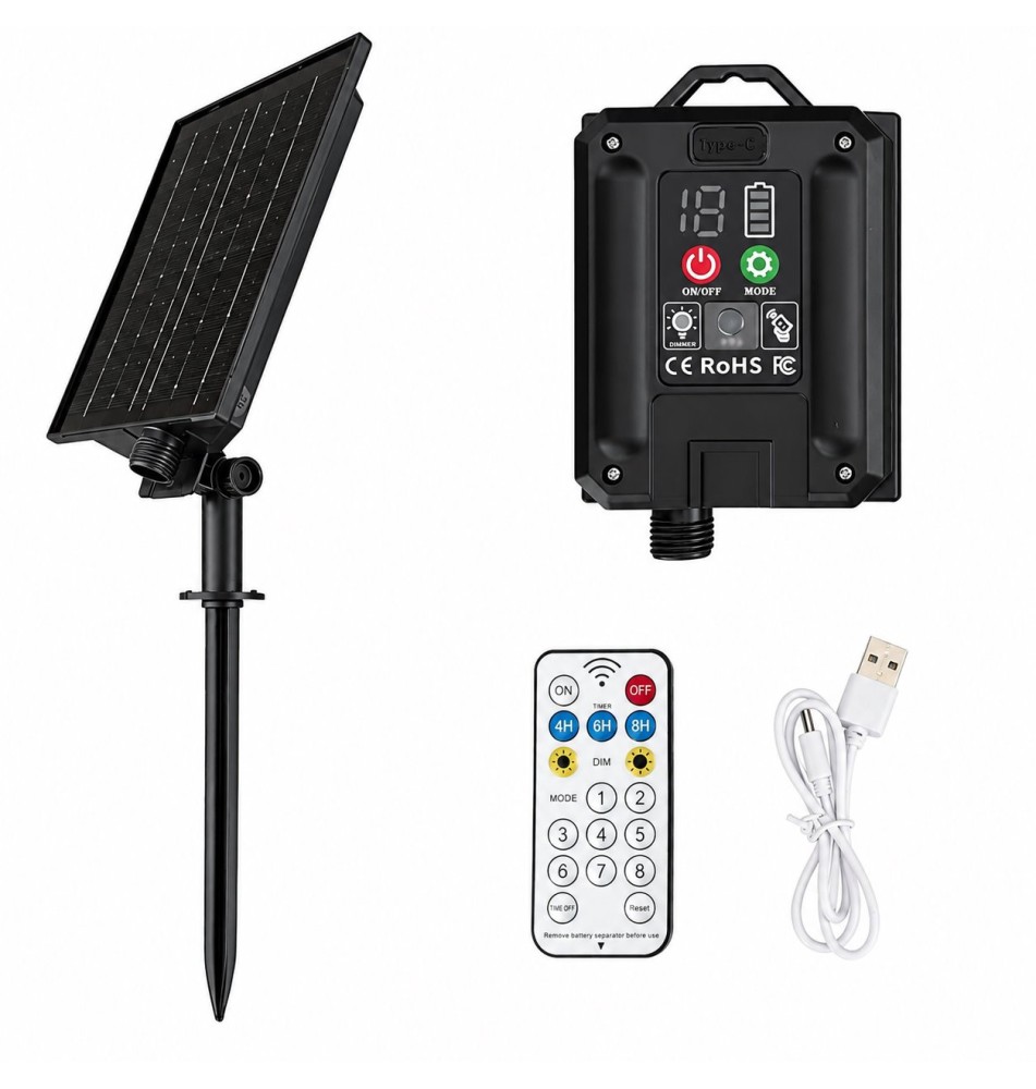 Panel solarny LED IP44 Neo 24V 3W 2400mAh | LVT