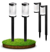 Lampa LED solarna wbijana latarnia ogrodowa - 2 szt. | LVT