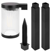 Lampa LED solarna wbijana latarnia ogrodowa - 2 szt. | LVT