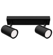 Kinkiet GU10 LED Richi ruchomy x2 czarny | LVT