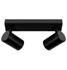 Kinkiet GU10 LED Richi ruchomy x2 czarny | LVT