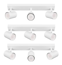 Kinkiet GU10 LED Richi ruchomy x3 biały | LVT