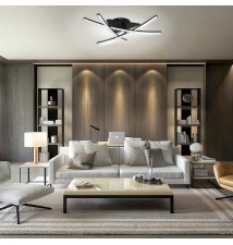 Żyrandol LED Modena Loria 4000K 62cm 29W czarny