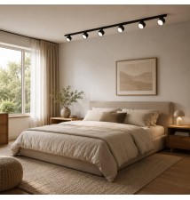 Kinkiet GX53 LED Capris ruchomy x6 czarny | LVT