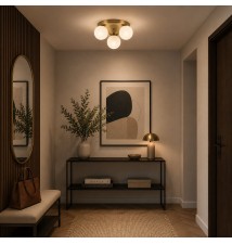 Kinkiet E27 LED Bali-12 29cm x3-1 złoty | LVT