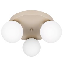Kinkiet E27 LED Bali-12 29cm x3-1 beż+złoty | LVT