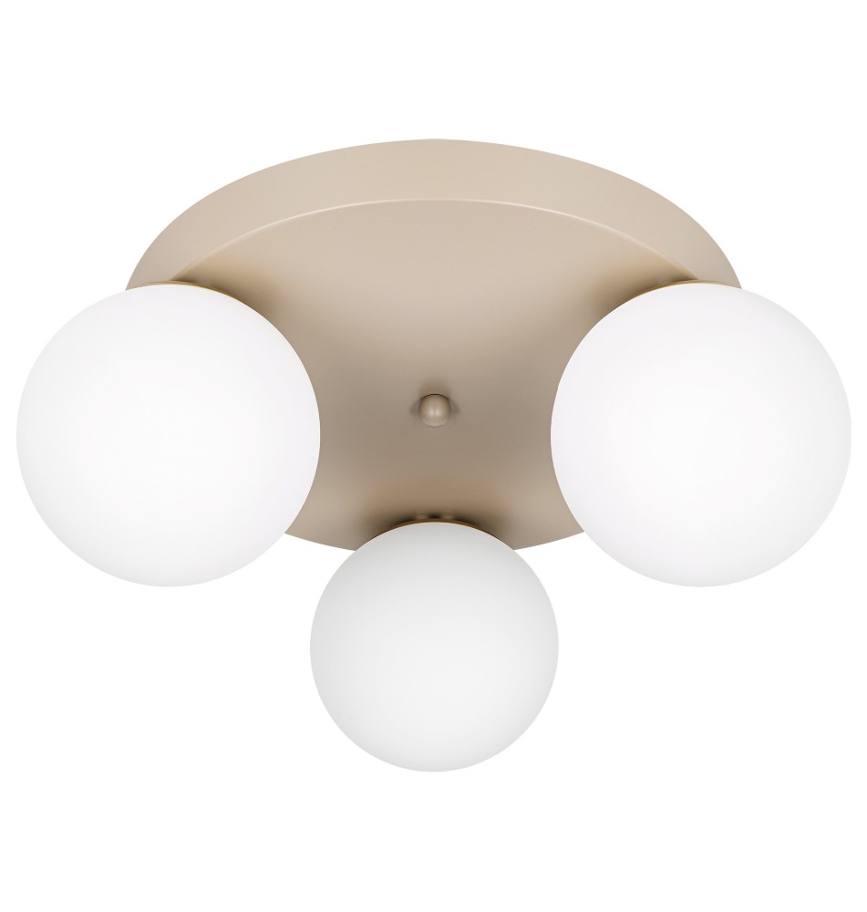 Kinkiet E27 LED Bali-12 29cm x3-1 beż+złoty | LVT