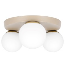 Bali-12 E27 LED Wall Sconce, 29 cm, 3-1, Beige + Gold | LVT