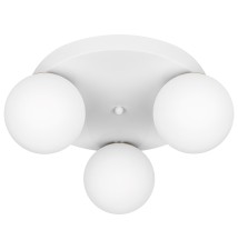 Kinkiet E27 LED Bali-12 29cm x3-1 biały+złoty | LVT