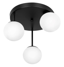 Kinkiet E27 LED Bali-12 29cm x3-2 czarny | LVT