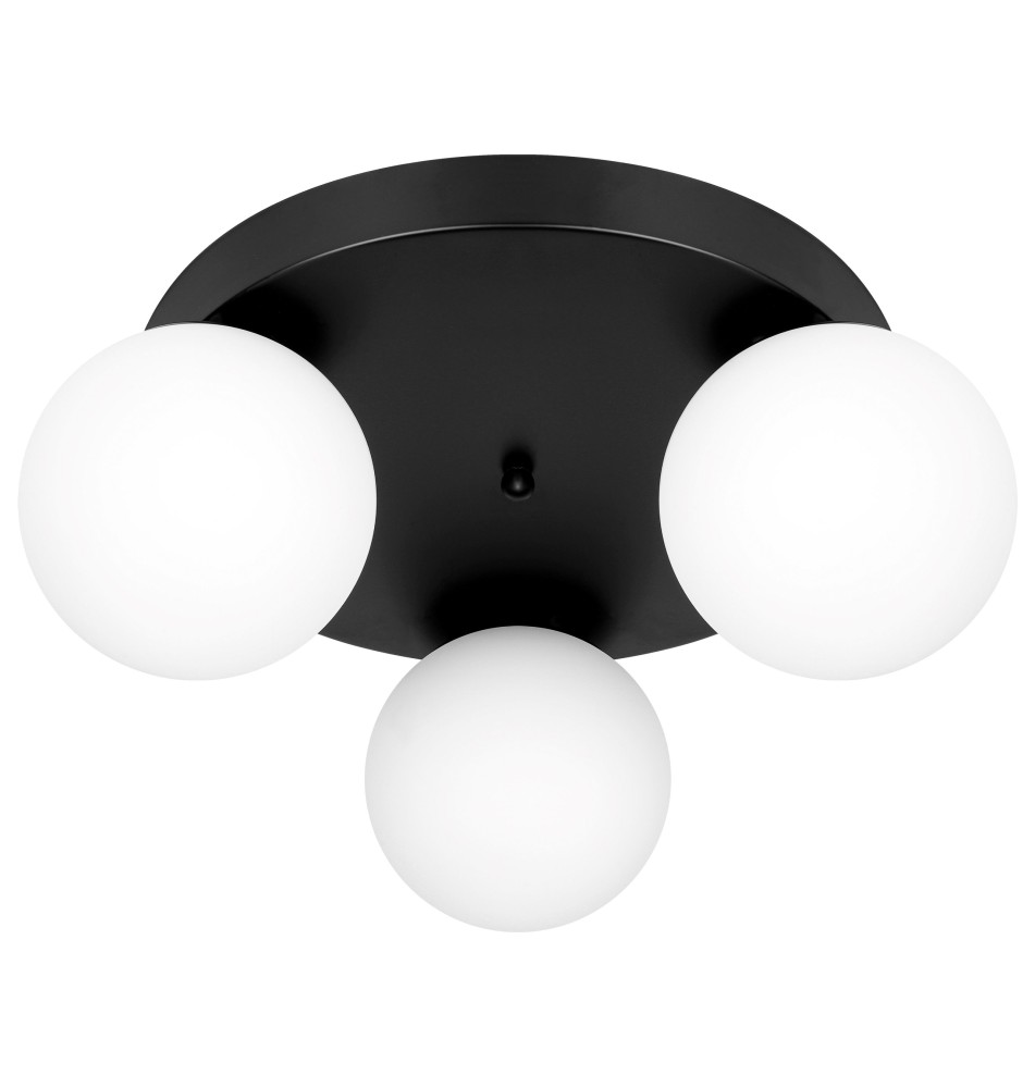 Kinkiet E27 LED Bali-12 29cm x3-1 czarny | LVT