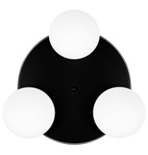 Kinkiet E27 LED Bali-12 29cm x3-1 czarny | LVT