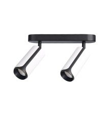 Kinkiet GU10 LED Sento ruchomy x2 biały+czarny. | LVT