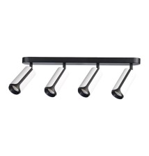 Kinkiet GU10 LED Sento ruchomy x4 biały+czarny. | LVT