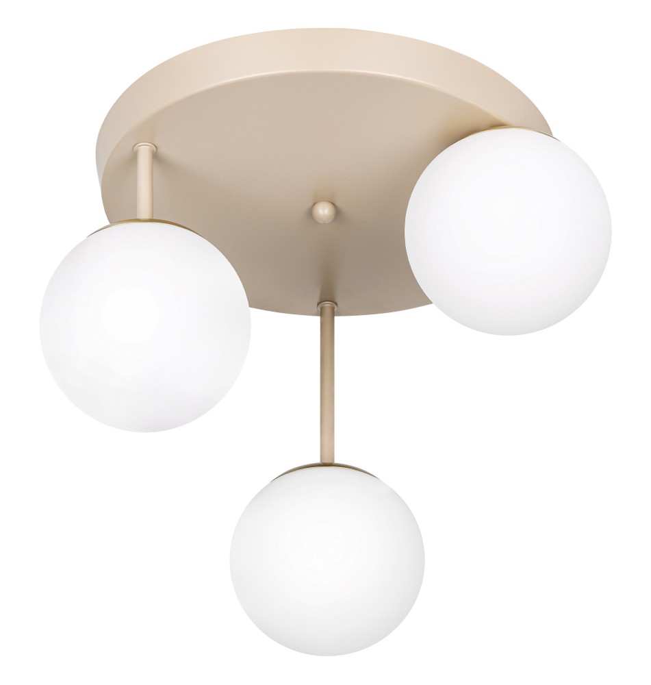 Bali-12 E27 LED Wall Sconce, 29 cm, 3-light, 2-tone (beige + gold) | LVT