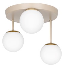 Bali-12 E27 LED Wall Sconce, 29 cm, 3-light, 2-tone (beige + gold) | LVT