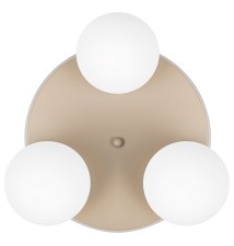 Bali-12 E27 LED Wall Sconce, 29 cm, 3-light, 2-tone (beige + gold) | LVT