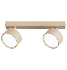 Kinkiet GX53 LED Capris ruchomy x2 beżowy+złoty | LVT