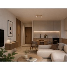 Kinkiet GX53 LED Capris ruchomy x2 beżowy+złoty | LVT