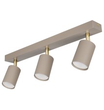Kinkiet GU10 LED Bardo ruchomy x3 beż+złoty | LVT