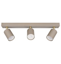 Kinkiet GU10 LED Bardo ruchomy x3 beż+złoty | LVT