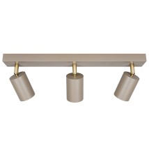 Bardo Adjustable GU10 LED Wall Sconce, Set of 3, Beige + Gold | LVT