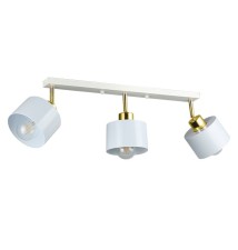 Kinkiet E27 LED Elza ruchomy x3 biały + złoty. | LVT