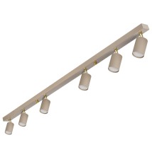 Kinkiet GU10 LED Bardo ruchomy x6 beż+złoty | LVT