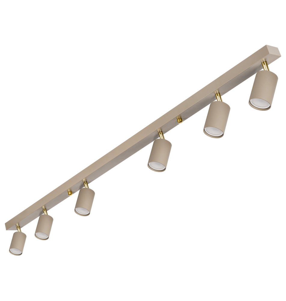Bardo Adjustable GU10 LED Wall Sconce, Set of 6, Beige + Gold | LVT