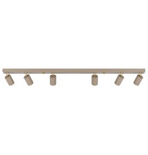Bardo Adjustable GU10 LED Wall Sconce, Set of 6, Beige + Gold | LVT