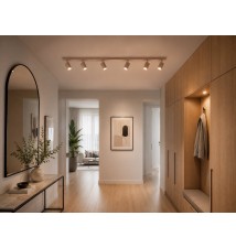 Kinkiet GU10 LED Bardo ruchomy x6 beż+złoty | LVT