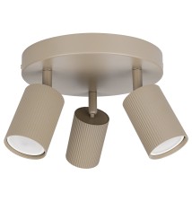 Lucerno Adjustable GU10 LED Wall Sconce, Set of 3, Beige, Round | LVT