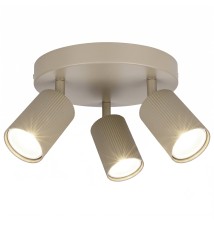 Kinkiet GU10 LED Lucerno ruchomy x3 beż okragły | LVT