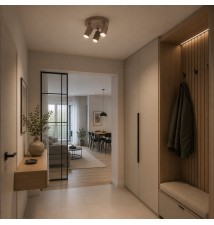 Kinkiet GU10 LED Lucerno ruchomy x3 beż okragły | LVT