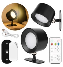 Lampa LED Akumulatorowa Rino czarna 3CCT magnes | LVT
