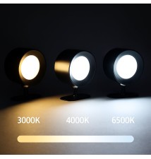 Lampa LED Akumulatorowa Rino czarna 3CCT magnes | LVT