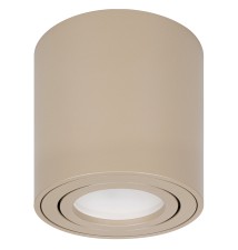 GU10 Round Surface-Mounted Light Fixture, 80x84, Movable, Beige V | LVT