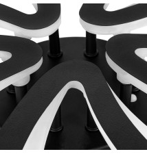 VIGOS LED Chandelier 4000K 59x8cm 70W Black with Remote Control | LVT