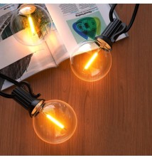 LED String Lights 230V 10m 10x E12 2700K | LVT