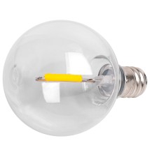 Żarówka LED E12 Filament G40 230V 1W PC 5 szt | LVT