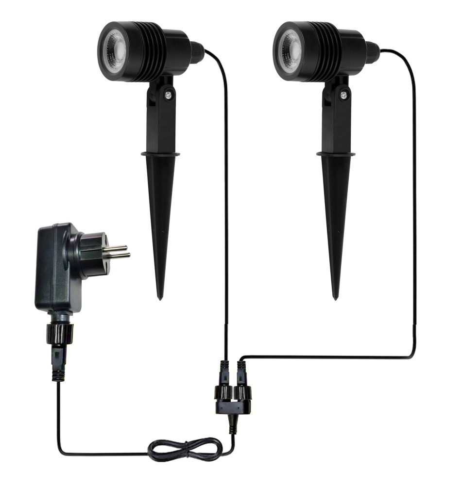 Lampa ogrodowa LED 24V Neo Xela 3000K zestaw x2 | LVT